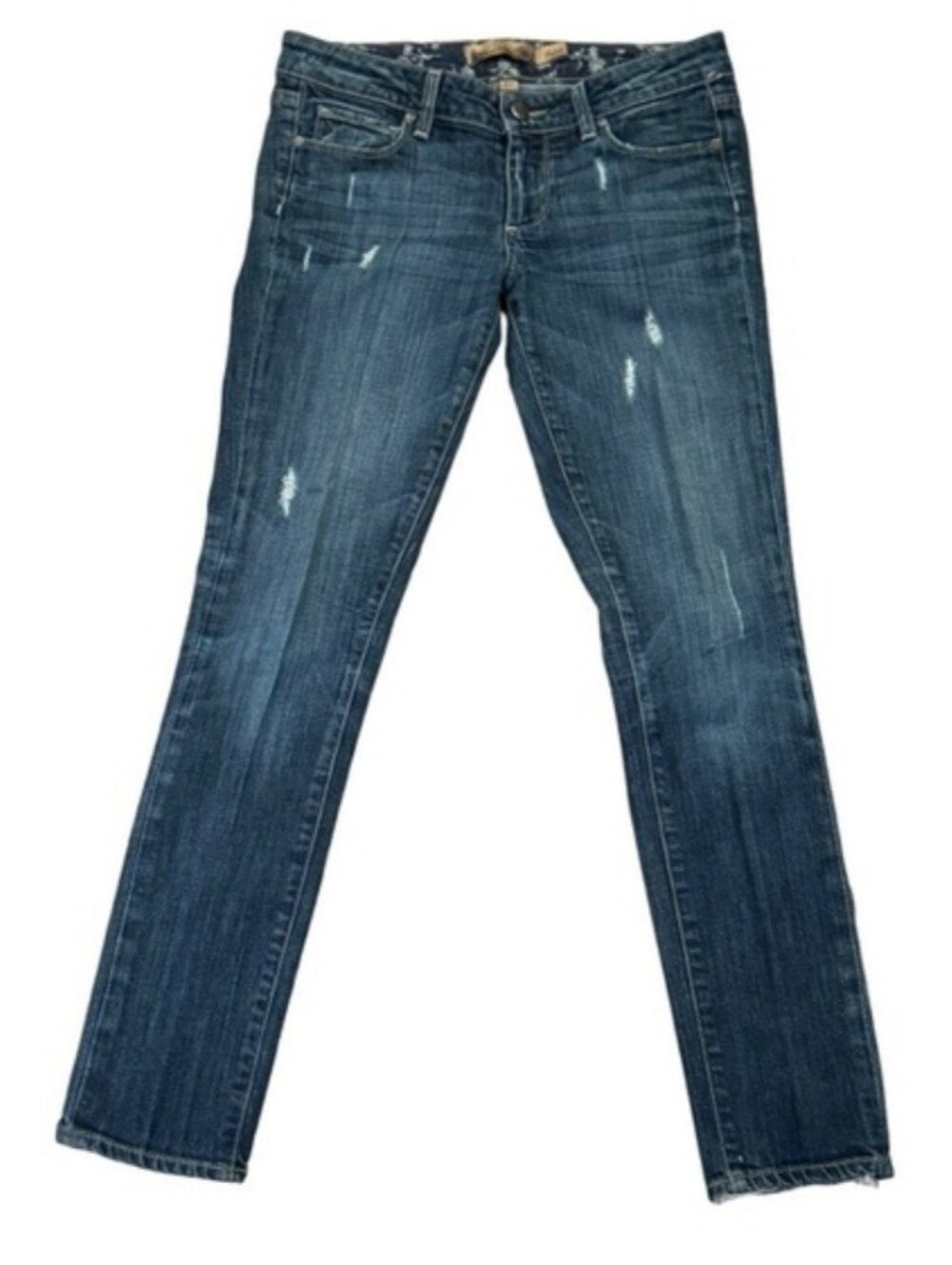 Paige Skyline Distressed Denim Jeans  Size 27